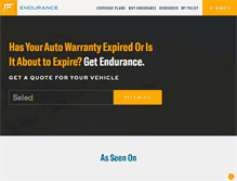 Tablet Screenshot of endurancewarranty.com